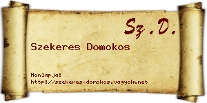 Szekeres Domokos névjegykártya