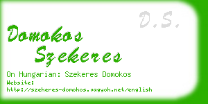 domokos szekeres business card